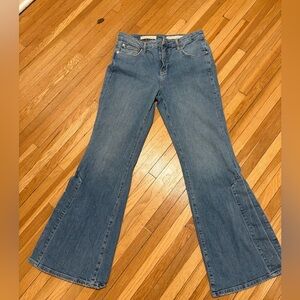 Pilcro and the Letterpress Classic Blue Wide Leg Jeans